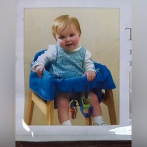 Eddie Bauer restaurant highchair cover washable blue